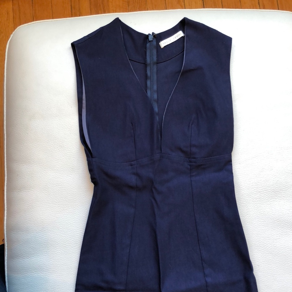 Anthropologie Paper Crown navy midi pencil dress - Picture 1 of 5